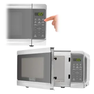 MICROONDAS BLACK AND DECKER 20LT PLATEADO