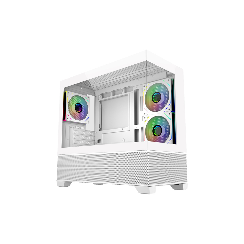 CASE COOLER MASTER/MINI TOWER ELITE 490 WHITE 1X120MM ARGB 2X120MM SIDE MOUNT