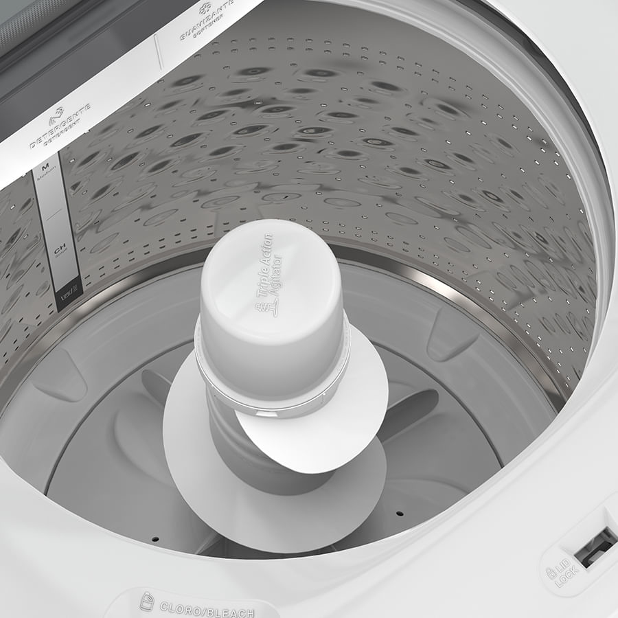 LAVADORAS WHIRLPOOL/8MWTW2041WJM 20KG CARGA SUPERIOR XPERT SYSTEM IMPULSOR PANEL DIGITAL