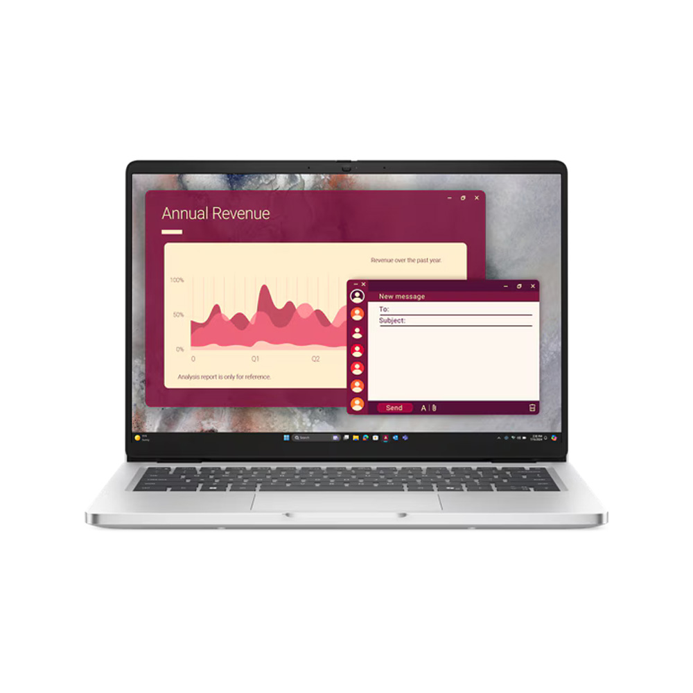 COMPUTADOR PORTATIL DELL PRO 14 SILVER 2HWN3 14PULG FHD ULTRA 7 255U 16GB DDR5 5600 512GB W11PRO 3Y