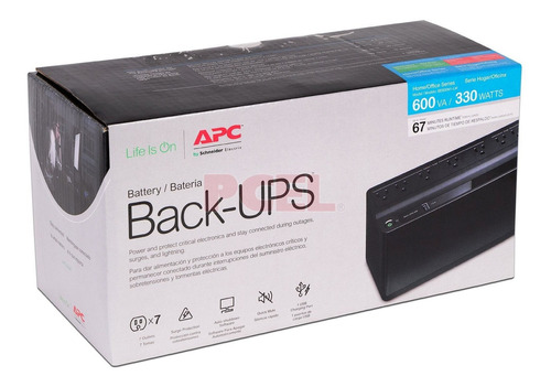APC - UPS Stand-by ES 600VA, 120V,1 USB