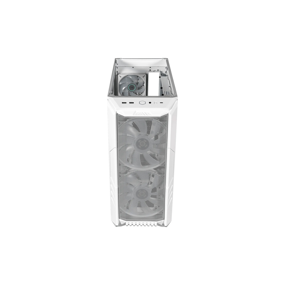 CASE COOLER MASTER/MID TOWER HAF 500 ATX USB TYPE C X2 ARGB FAN X1 WHITE