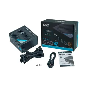 FUENTE DE PODER AZZA PSAZ-650W 650W 80 PLUS BRONZE NEGRO