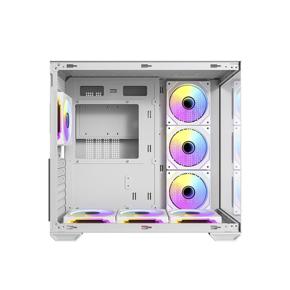 CASE ANTEC/CX MIRROR MID TOWER WHITE ARGB 3X120MM BOTTOM  3X120MM RIGHT SIDE 1X120MM REAR