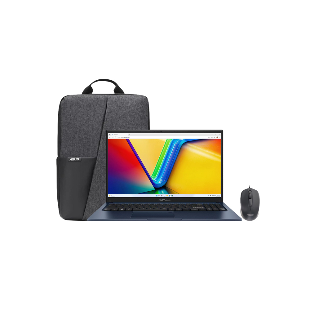 COMPUTADOR/ASUS X1504VA-BQ5694/CORE 3 100U/256G SSD/8GB/15.6 FHD/NO OS/BLUE MOUSE MOCHILA