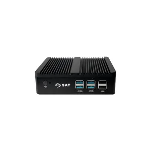 MINI PC SAT Z4125 4GB-DDR3 128GB-SSD Wifi HDMI VGA LAN 8-USB Black