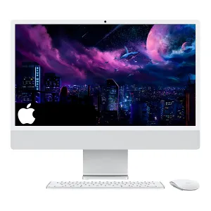 COP. APPLE IMAC AIO M4 16GB 256GB-SSD 24INCH BT WIFI CAM-12M 2Thunderbolt-4IO Silver
