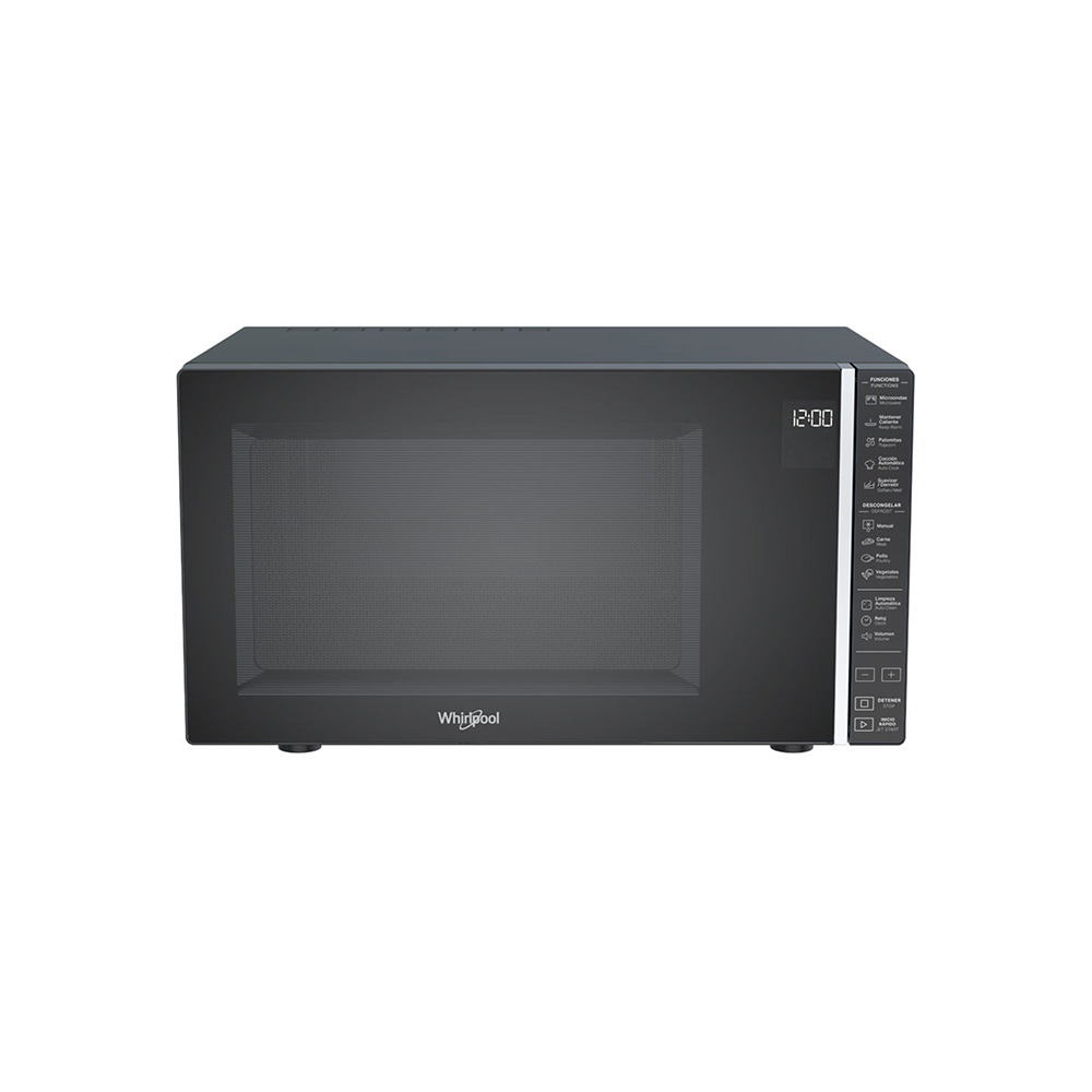 MICROONDAS WHIRLPOOL/WM1811B 30 LITROS CONTROL DIGITAL 7 NIVELES  900W NEGRO