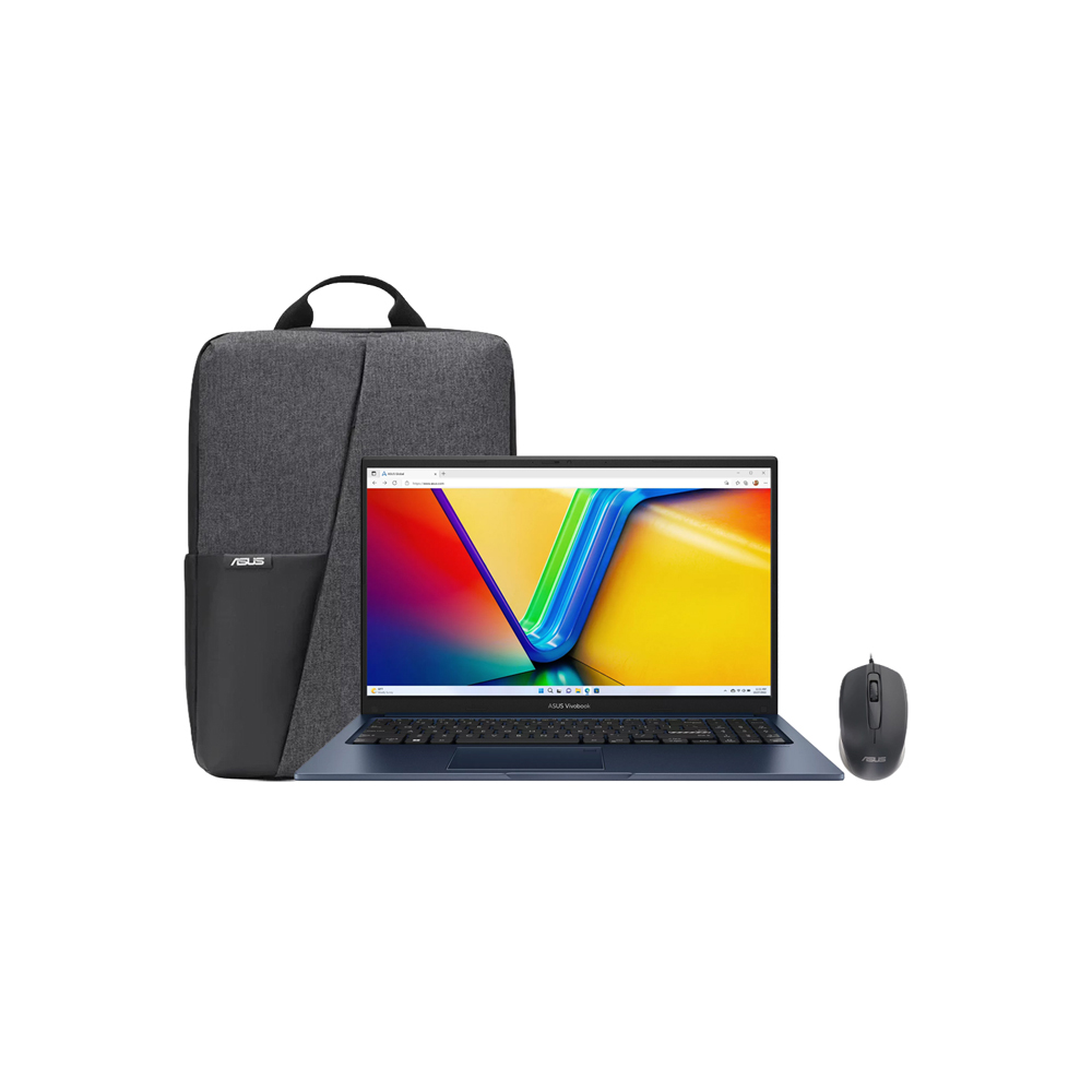 COMPUTADOR/ASUS X1504VA-E85791/CORE 5 120U/512G SSD/8GB/15FHD TOUCH/NO OS/BLUE MOCHILA MOUSE
