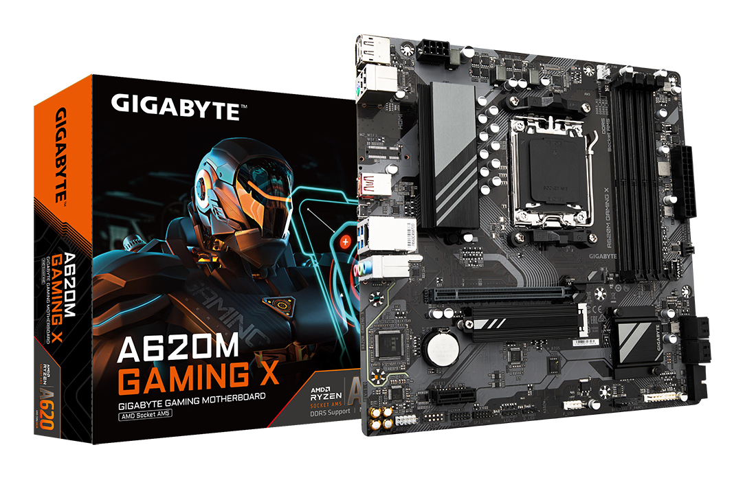 MAINBOARD GIGABYTE/A620M GAMING X AM5 DDR5 RYZEN 7000 8000M 9000 MICRO ATX