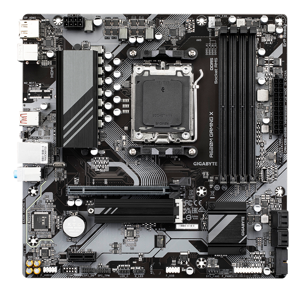 MAINBOARD GIGABYTE/A620M GAMING X AM5 DDR5 RYZEN 7000 8000M 9000 MICRO ATX